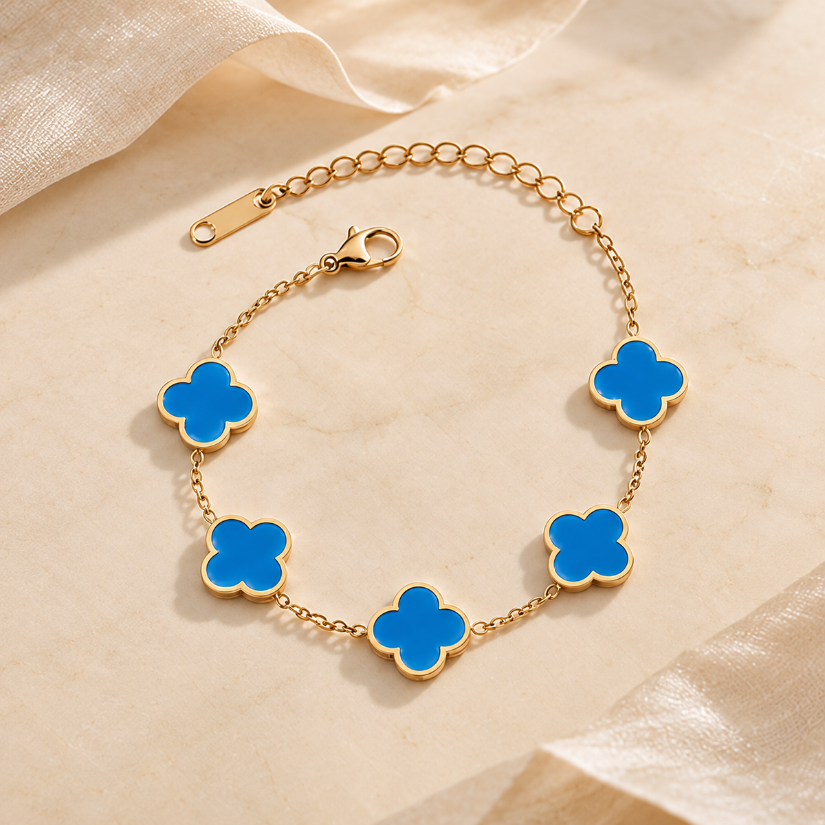 Five-Motif Clover Bracelet