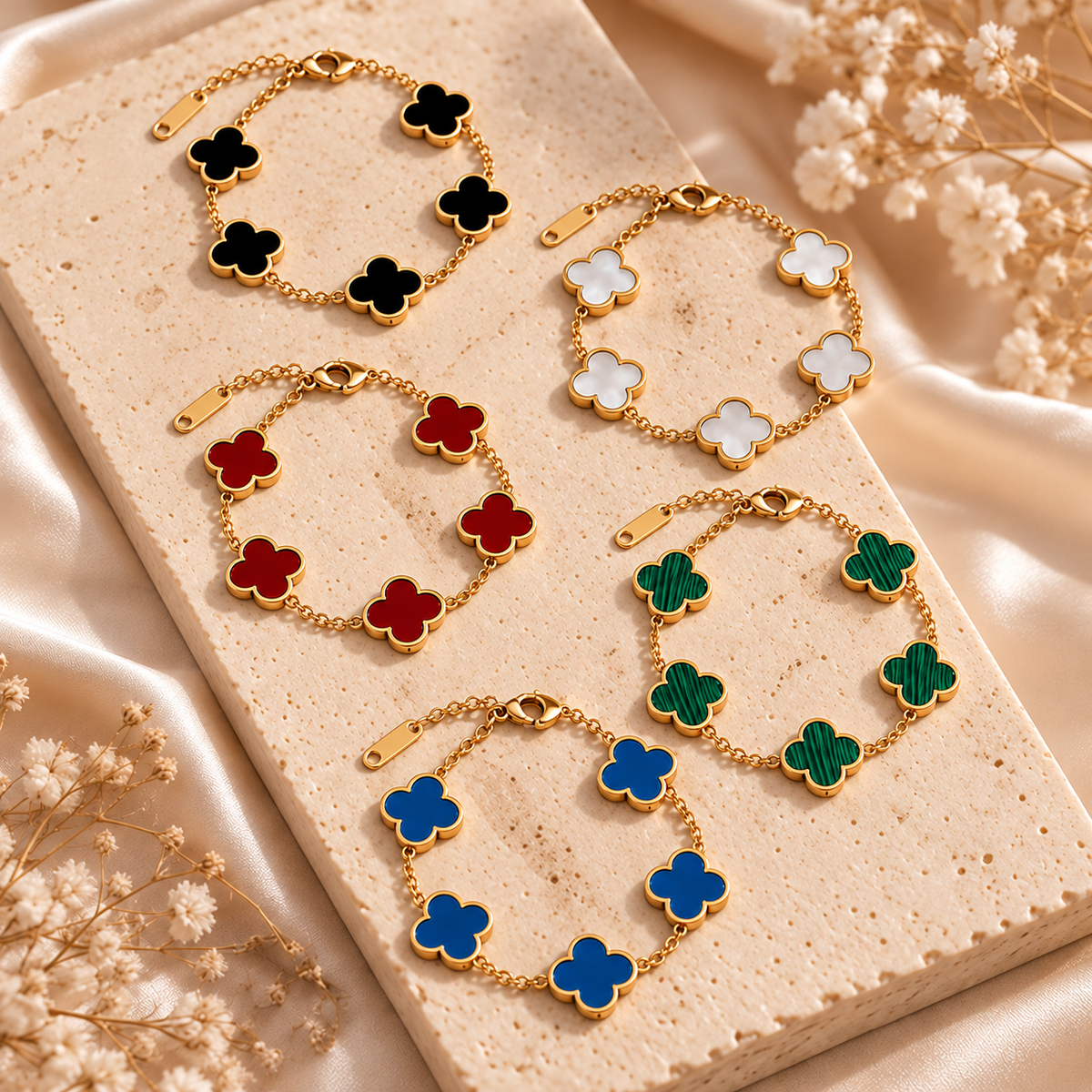 Five-Motif Clover Bracelet